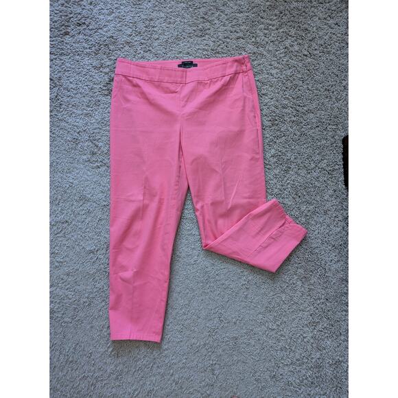 Talbots Heritage Capri Pants Womens 4P Pink Cotton Barbiecore Coquette Y2K Style - Picture 7 of 7